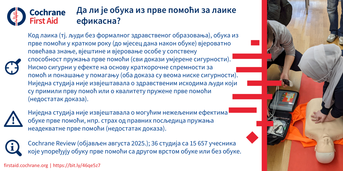 Serbian blogshot First aid training for laypeople